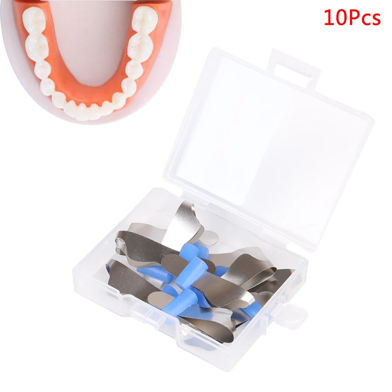 10Pcs/pack Dental Twin Anterior Matrices Matrice Polyester For Teeth Care Dentist Matrix Material