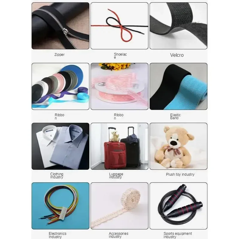 Computer Hot And Cold Cloth Belt Tape Cutting Machine Auto Magic Adhesive Tape Zipper Webbing Machine Elastic