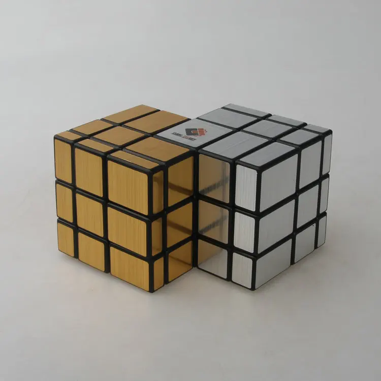 [Weisheit] 3x3 Spiegel Siamese Zauberwürfel Doppel Farbe Siamese Spiegel Unregelmäßigen Zauberwürfel kinder Pädagogisches Spielzeug geschenk
