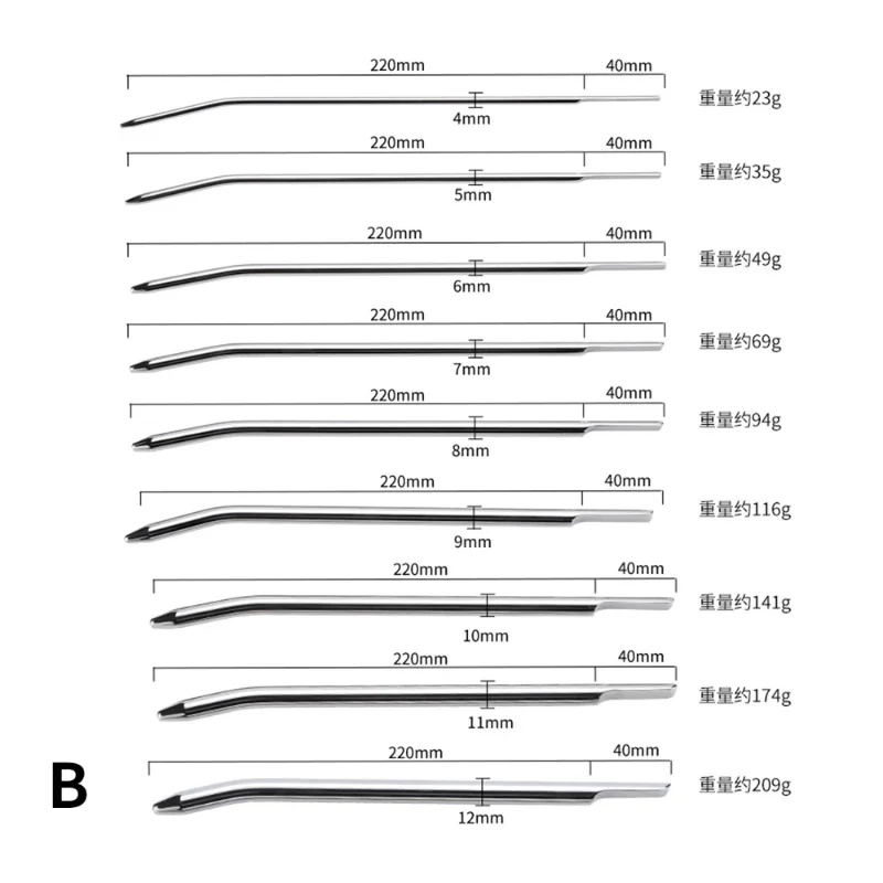 HotX Stainless Steel Curved/Smooth Urethral Plug Urethral Dilators Male Masturbation Metal Penis Plug Sex Toys for Men