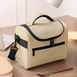 Lunch Bag Insulated Lunch Box Zipper Lunch Tote Bag Waterproof Insulated Lunch Storage Bag Hand-held Bento Box Insulated Bag