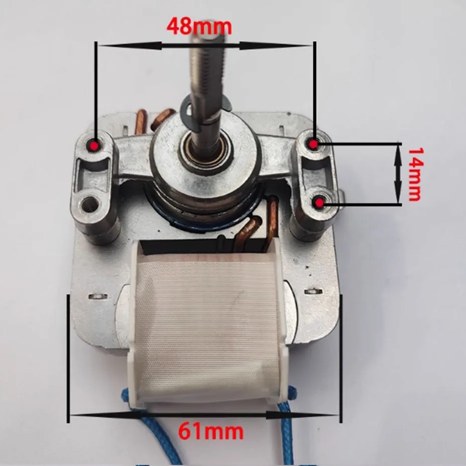 محرك مقلاة الهواء YJ61-16/13/10 محرك غير متزامن ذو عمود مغطى أحادي الطور محرك مروحة عالمي #6