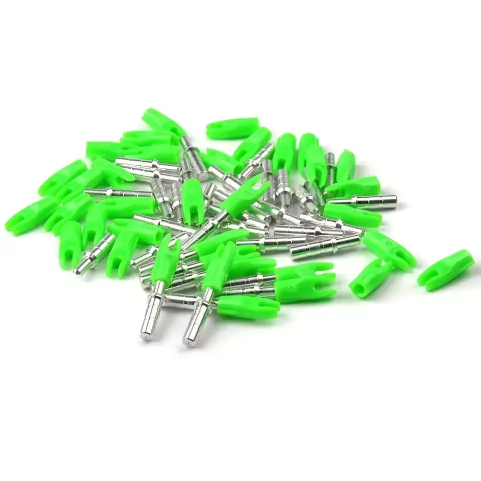 Archery Arrow Pin Nocks 12pcs Spare Parts for ID4.2 6.2MM Carbon Arrow Shaft Compound Recurve Bow Outdoor Hunting Shooting view 2
