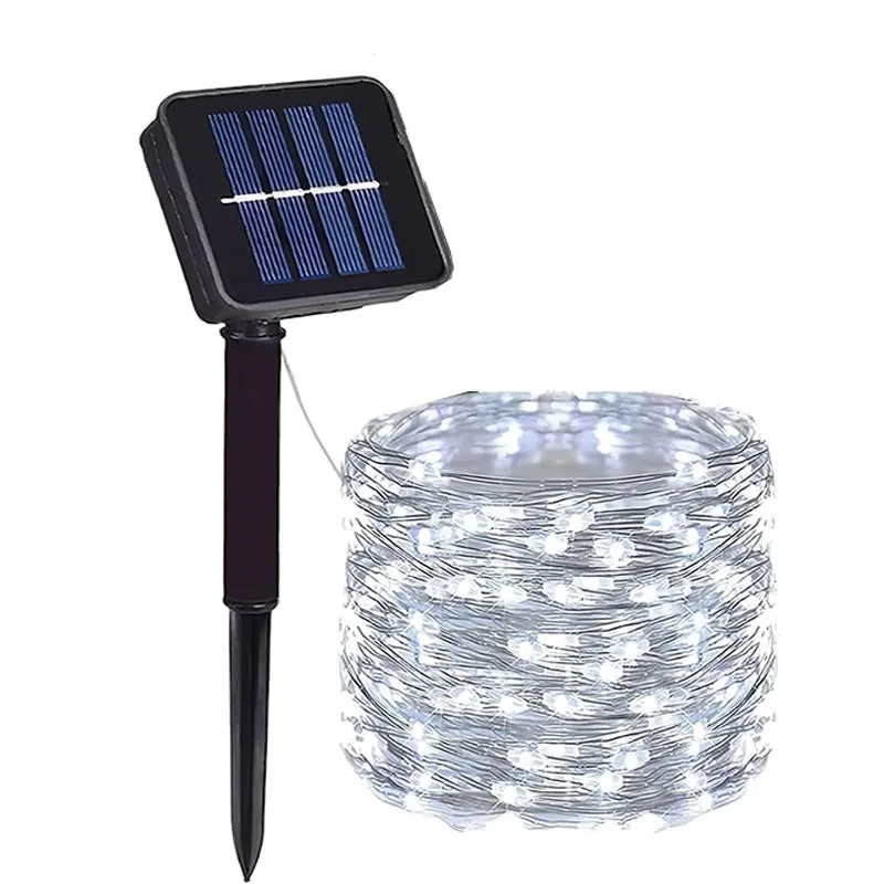 Fairy Lights Solar Garden Lights Lichtslingers met 8-modi Waterdichte draadverlichting voor Patio Yard Trees Christmas Party