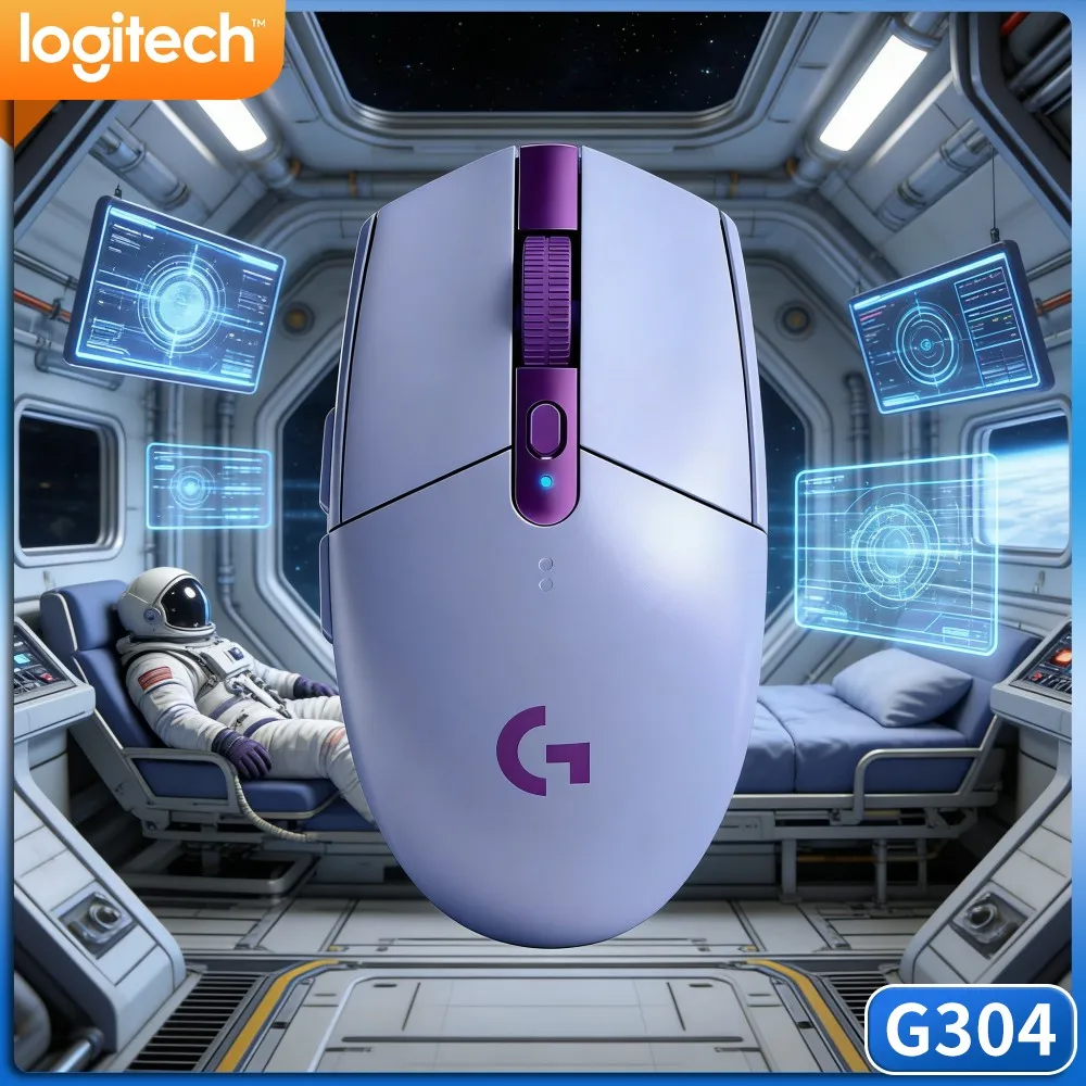 Logitech G304 LIGHTSPEED Gaming Mouse,Anti‑Interference Wireless AA Battery For Young Gamer Remote Home‑Office Personnel Work