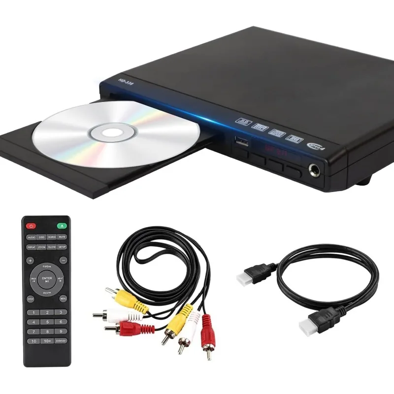 

HD-328 1080P HD домашний DVD-плеер для телевизора, поддержка всех регионов, воспроизведение DVD и CD дисков, AV-выход, встроенный микрофон, MP3-плеер