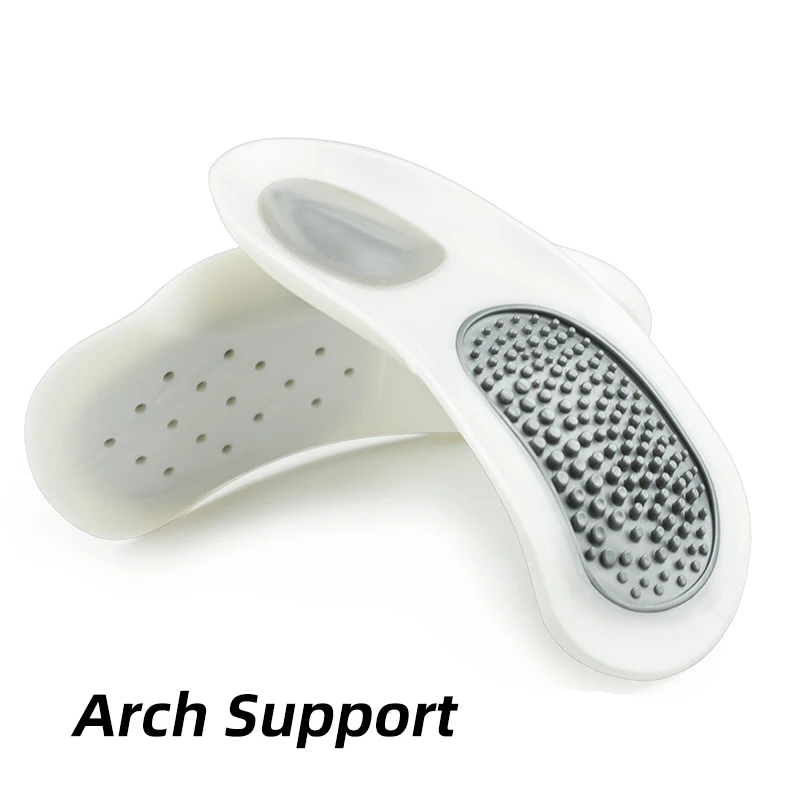 Half Arch Support Orthopedic Insole Flat Foot Correct 3/4 Length Orthotic Insoles Insert Shoe Pad For Children Kids Men Women