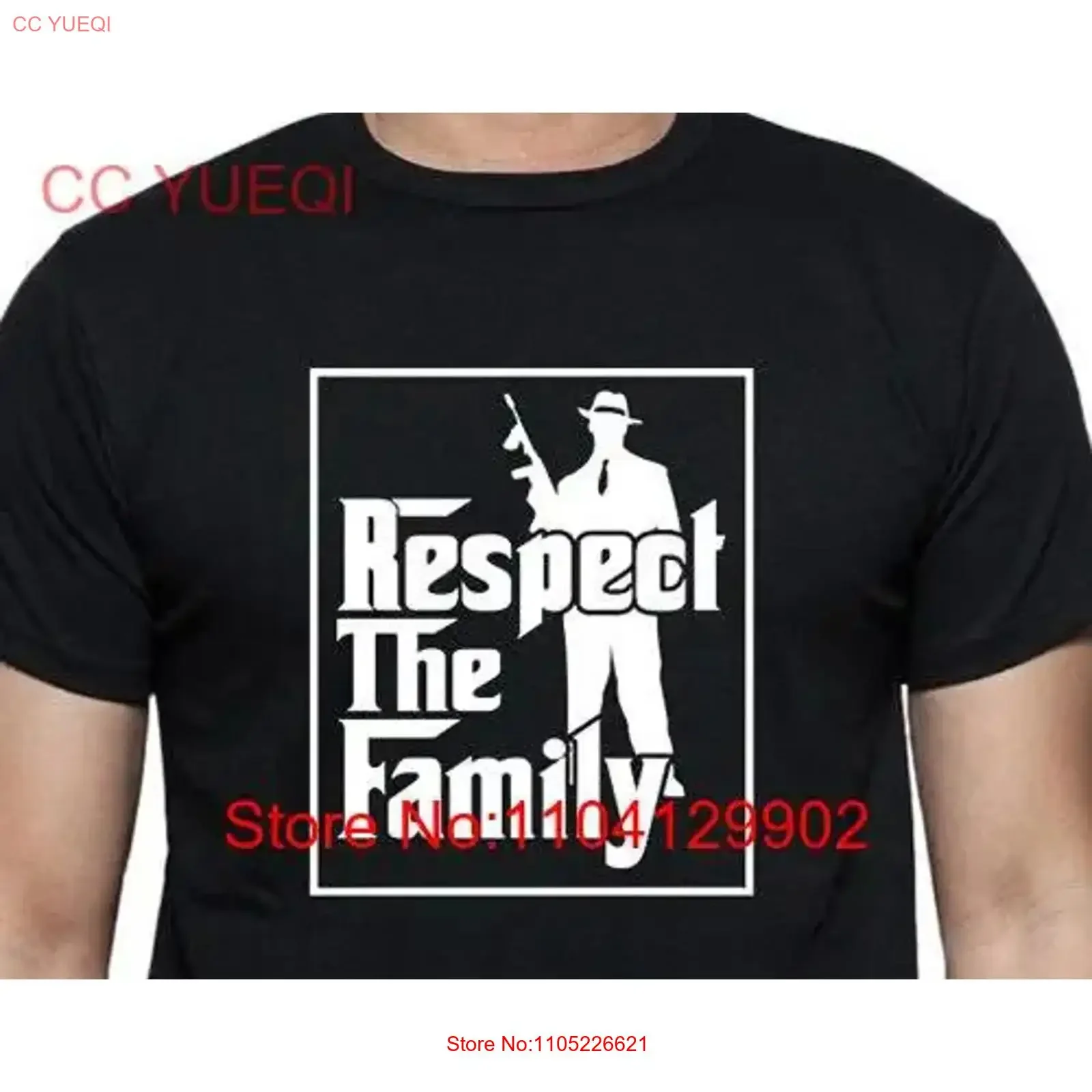 Mobster T Shirt Respect The Family Godfather Goodfellas Wiseguys Married to Mob Gangster vintage Washed Versatile homme graphic