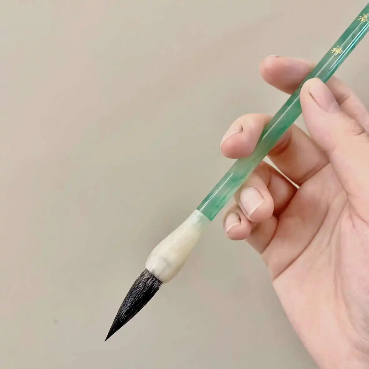 Premium Wolf and Goat Hair Mixed Brush Pen, Good Elasticity, Long-lasting Ink, Suitable for Regular Script, Seal