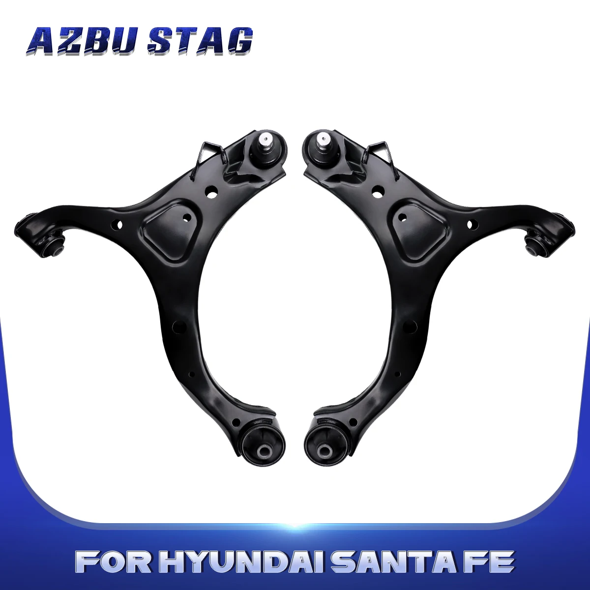 AzbuStag 2Pcs Front Lower Control Arm Suspension for HYUNDAI SANTA FE KIA SORENTO 2007 2008 2009 2010 2011 2012 2013 545000W000