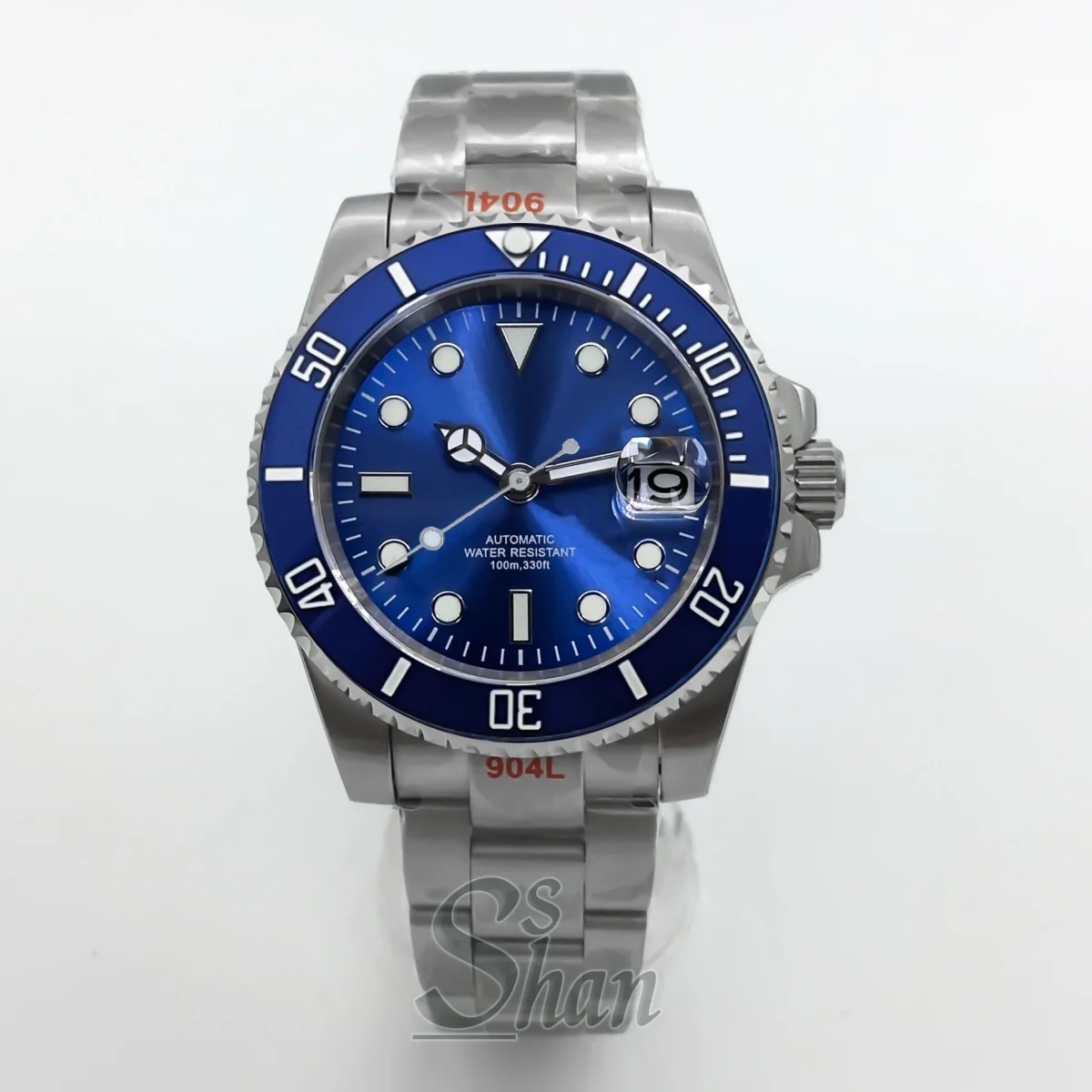 36mm 38mm 40mm 高級ビジネス向けNH35搭載メンズ自動巻きダイバーズウォッチ、サファイアクリスタルと逆回転防止セラミックベゼル付き