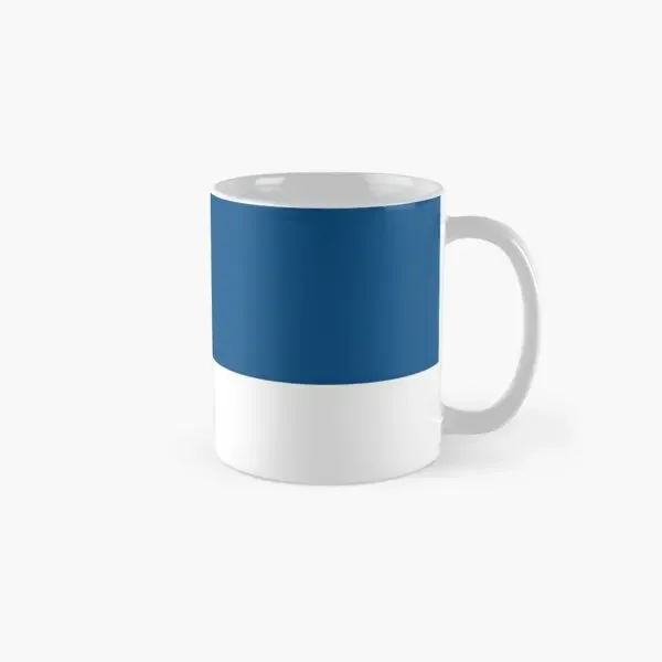 Classic Blue Pantone Simple Design Class  Mug Gifts Photo Cup Simple Coffee Tea Drinkware Picture Image Printed Handle Round