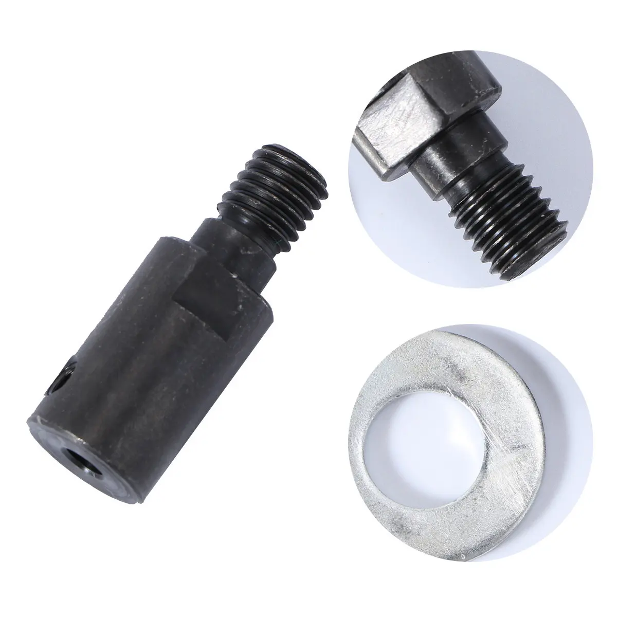 1Pcs Shaft Coupler Sleeve M10 5mm Hole Saw Blade Chuck Adapter Flexible Motor Axle Holder Coupling Chuck Adapter