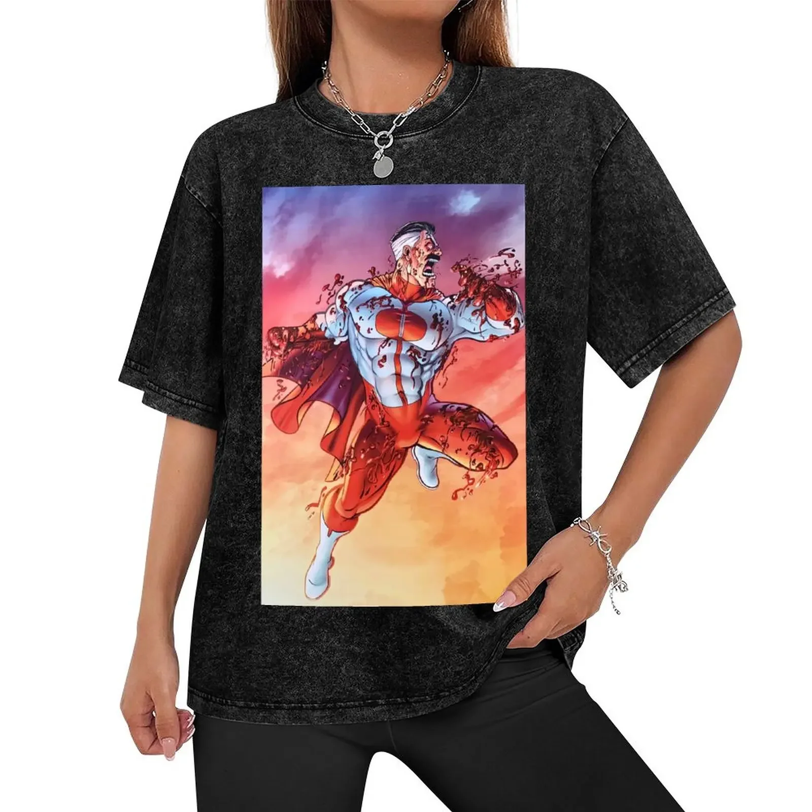 Omni Man Original Art T-Shirt street wear shirts graphic tees mens clothes