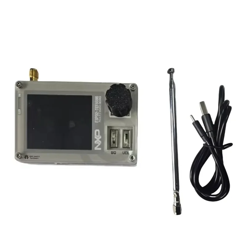 

ABKO-Upgrade Mini TEF6686 DSP Radio ESP32 Full Band Radio FM/LW/MW/SW Radio Receiver 2.0 Inch IPS Screen