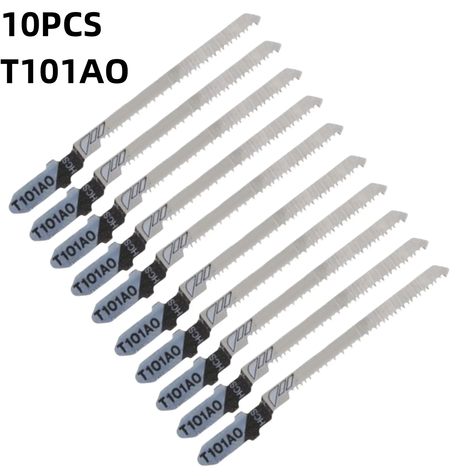 

10PCS T101AO 3inch HCS T-Shank Reciprocating Saw Blades For Wood Metal Cutting Jig Saw Cutters Particle Board