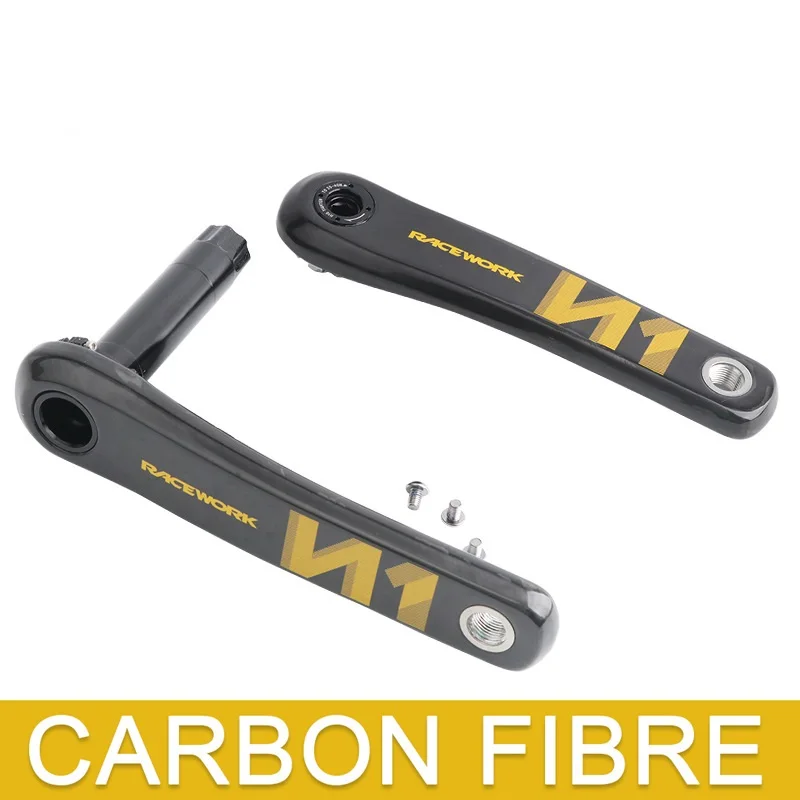 Carbon Fiber Road Bike Crankset 50-34T/52-36T/53-39T Chainring 11/12 Speed Wide and Narrow Sprocket CNC Crank Set 170mm