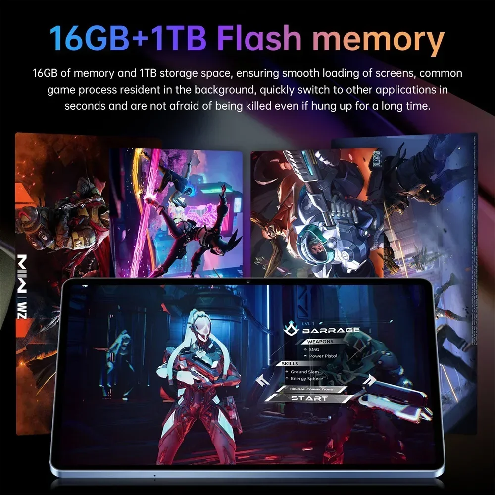 CHOTOG Hot Pad 7S Pro Tablet Android 5G Tablets 10000mah Global Version Tablet PC 10.1 Inch HD 22GB+2TB Face Recognition 5G Dual SIM Wi-Fi Bluetooth Tab for Kids Tabs