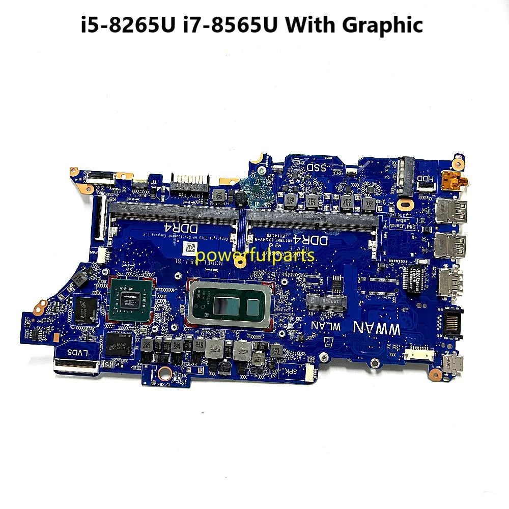 DA0X8JMB8E0 Motherboard For HP ProBook 440 G6 450 G6 Mainboard i5-8265U i7-8565U Cpu With Graphic L44889-601 L44892-601