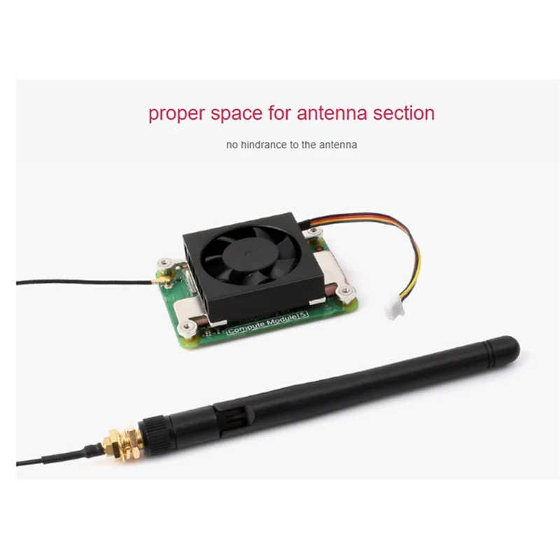 DIGIT-CM5 Cooling Fan For Raspberry Pi Compute Module 5 5V 3007 Low Noise With Heat Conductive Tape