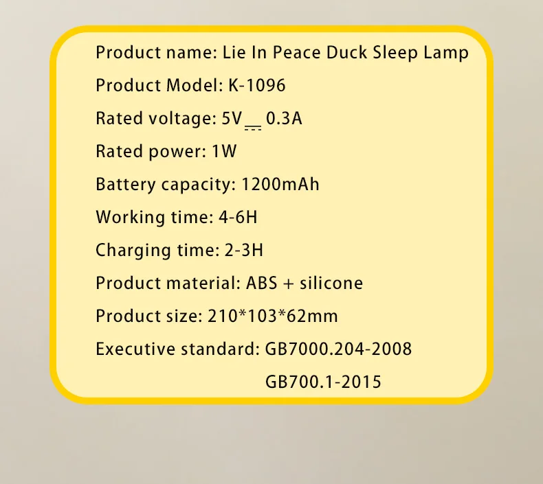 Duck Rechargeable LED Night Light Pat Silicone Lamp Bedside Cartoon Cute Children Nightlights for Home Room Decor Birthday Gift