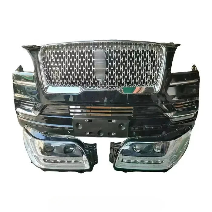 Auto Complete Front Bumper Surround Set for Lincoln Navigator Front Bumper Kit with Headlight OE/JL7Z17D957DPT/JL7Z17D957CPTM