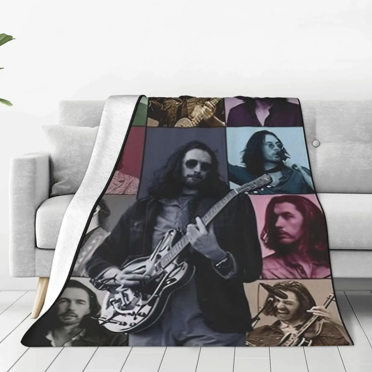 Hozier 2024 Tour Vintage Blankets Flannel Print Rock Music Cozy Soft Throw Blanket for Bedding Bedroom Plush Thin Quilt