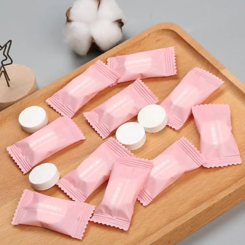 Compressed Towel Washcloth Disposable Face Towel Travel Square Facial Cleansing Towel Small Portable H4W5