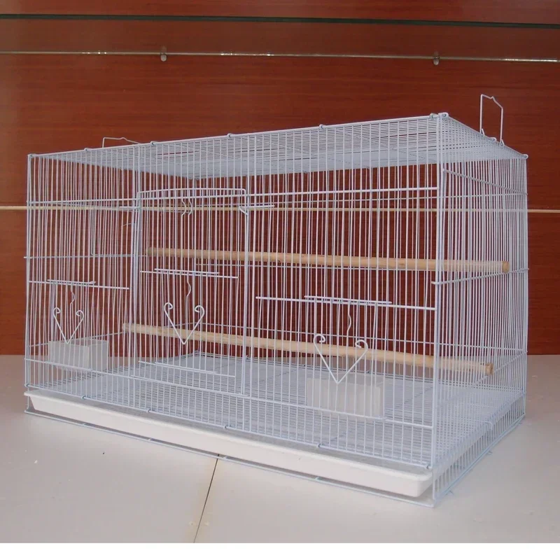 76x45x46cm Extra Large Bird Cage Parrot Pet Wholesale Large Outdoor Cheap Wrought Iron Canary Bird Cage Breeding Big Cage