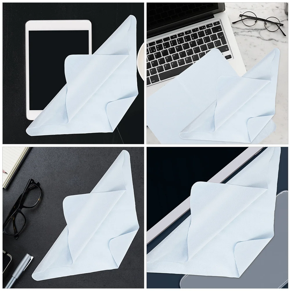 

4Pcs Microfiber Cleaning Cloths for Glasses Screens Phones Lint Free Scratch Resistant Eyeglass Cleaning Cloth