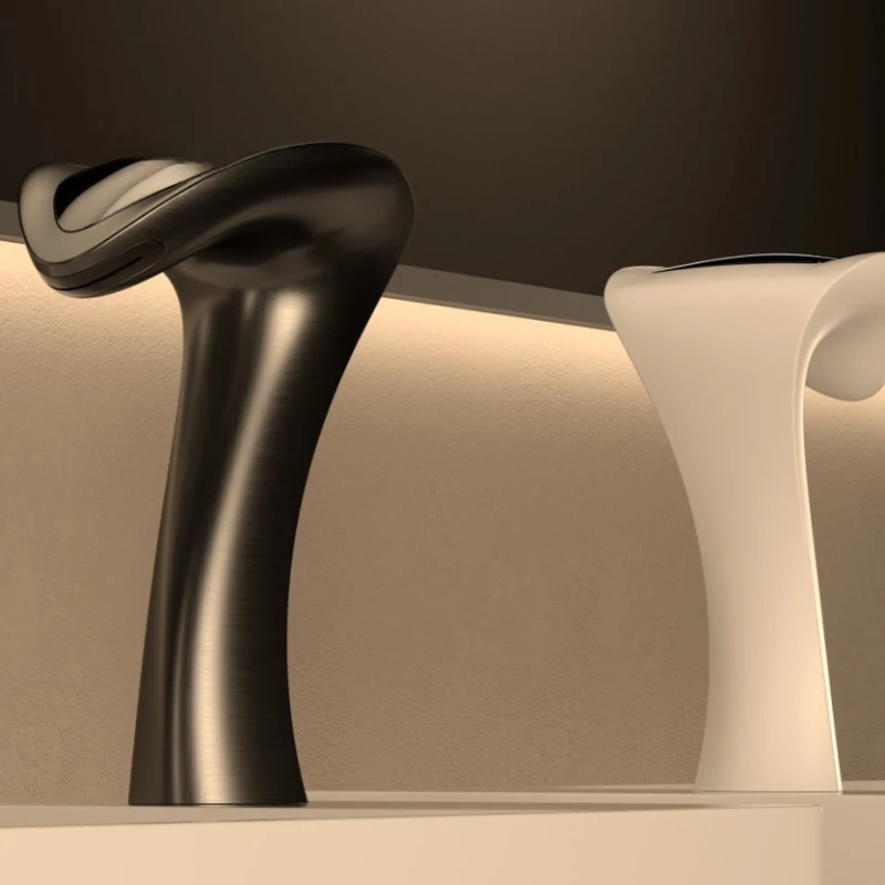 

Digital touch sensor all-copper basin face wash faucet