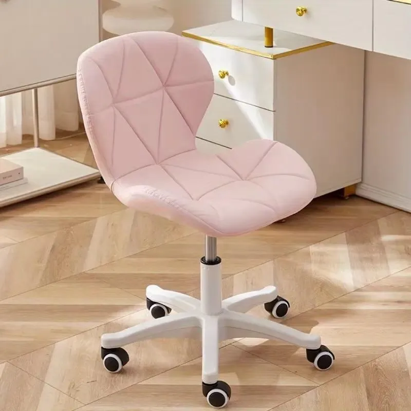 Dormitory Computer Chair Office Ergonomic Chair Bedroom Dressing  Swivel  - Adjustable Height, 360 ° Swivel