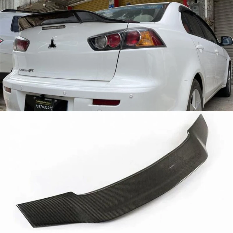 

Для багажника автомобиля реальное углеродное волокно фотосессия Mitsubishi Lancer EX Tail WING R Стиль 2009-2016 год