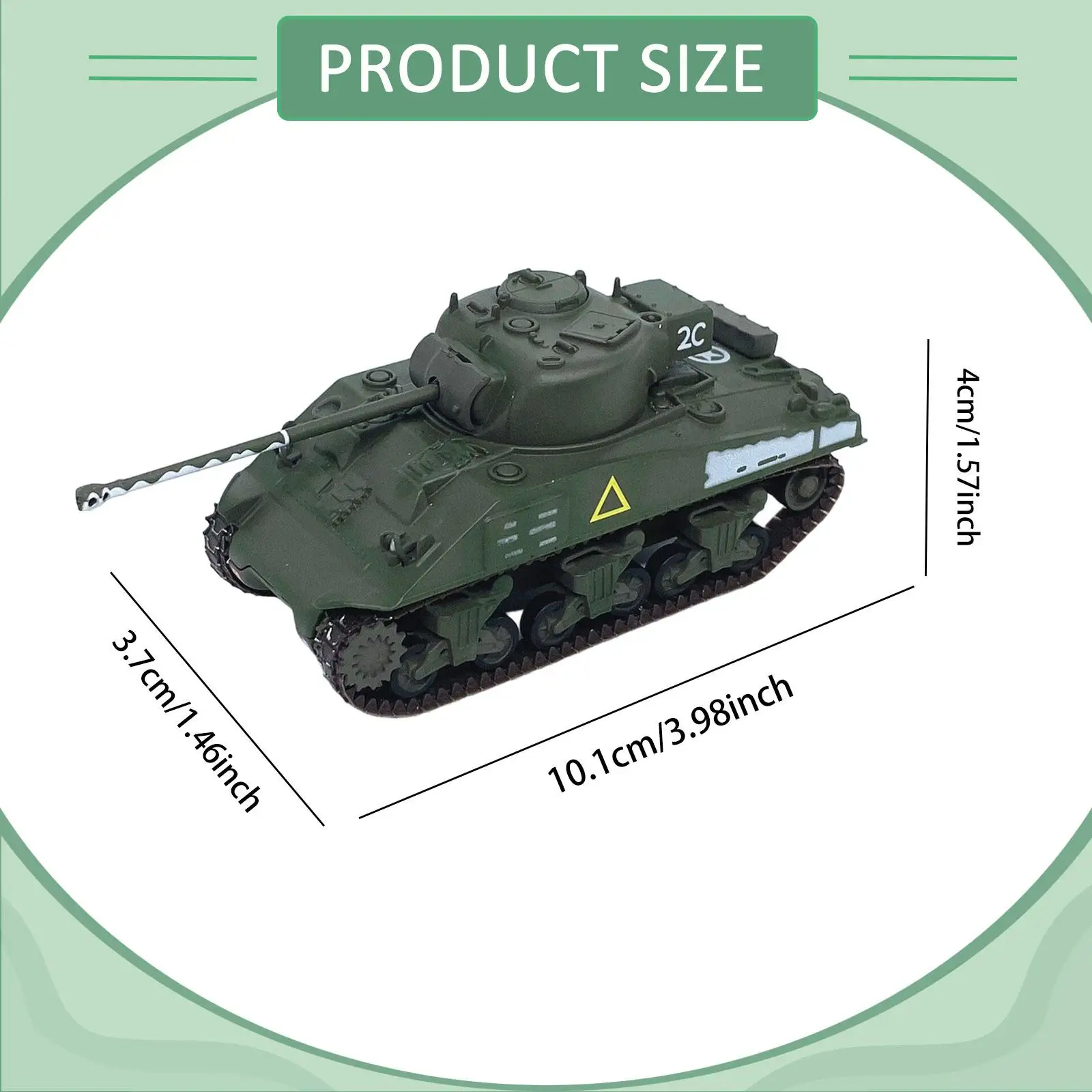 

1:72 Scale Tank Model Party Favors for Adults,Full Interior Structure Simulation Tabletop Decor Birthday Gift Vehicle Collection