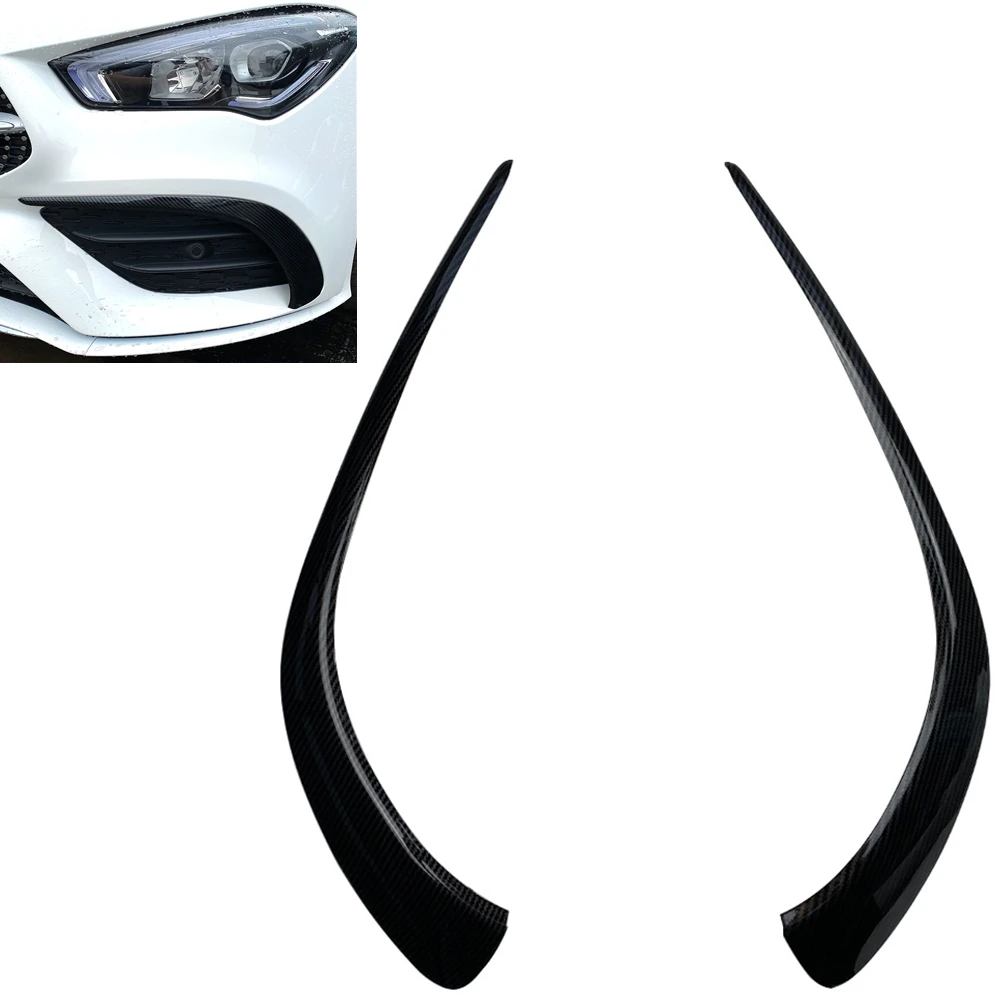 For Mercedes Benz CLA Class C118 X118 2019-2022 CLA200 CLA260 Front Bumper Side Air Vent Trim Fog Lamp Intake Frame Cover Canard