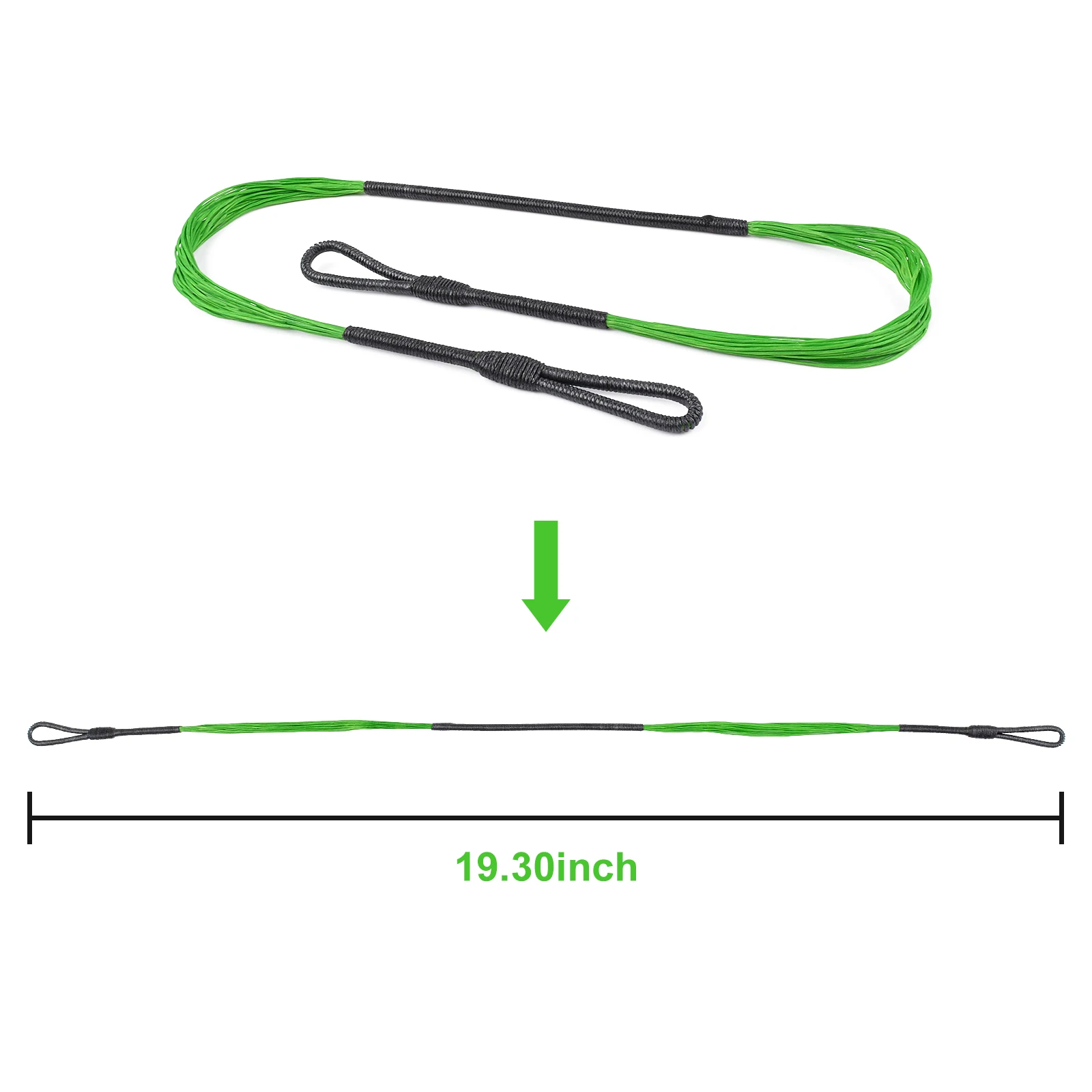 NONE 1 stücke 490mm Bogenschießen Armbrust String 0,025 "1600D für Cobra R9 & Adder Armbrust Bogen Saiten Bogenschießen bogen Jagd Schießen 5