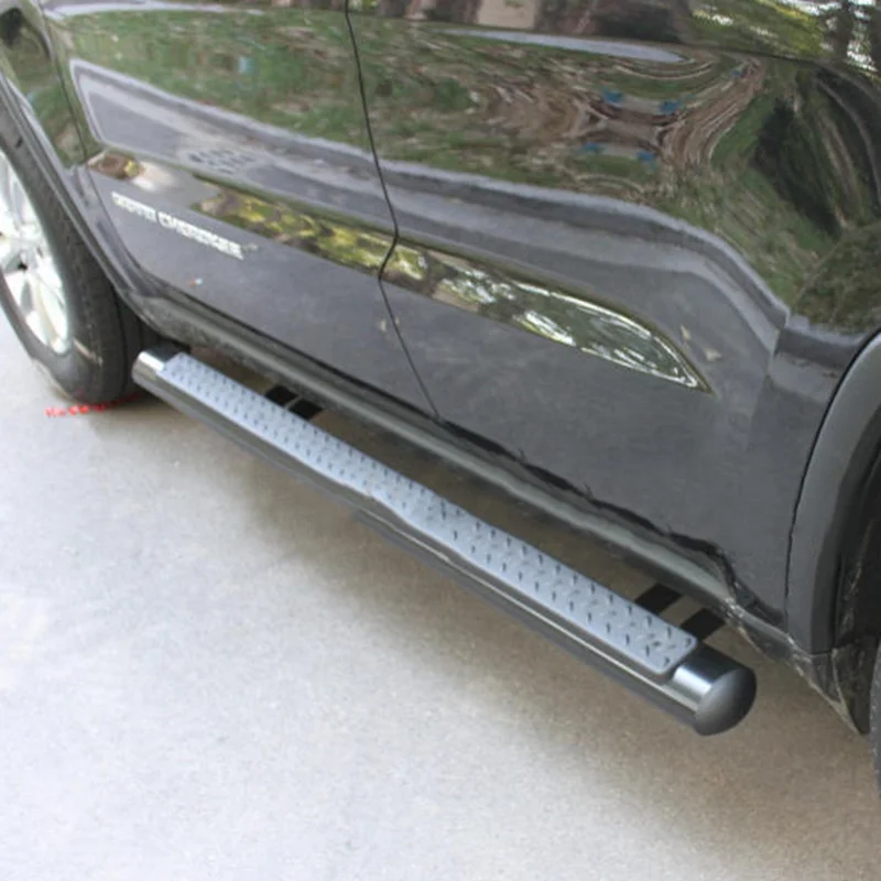 Fabryka Części Samochodowych Modyfikowanych Stop Aluminium Stałe Stopnie Boczne Progi Samochodowe Akcesoria Zewnętrzne do Jeep Grand Cherokee 20