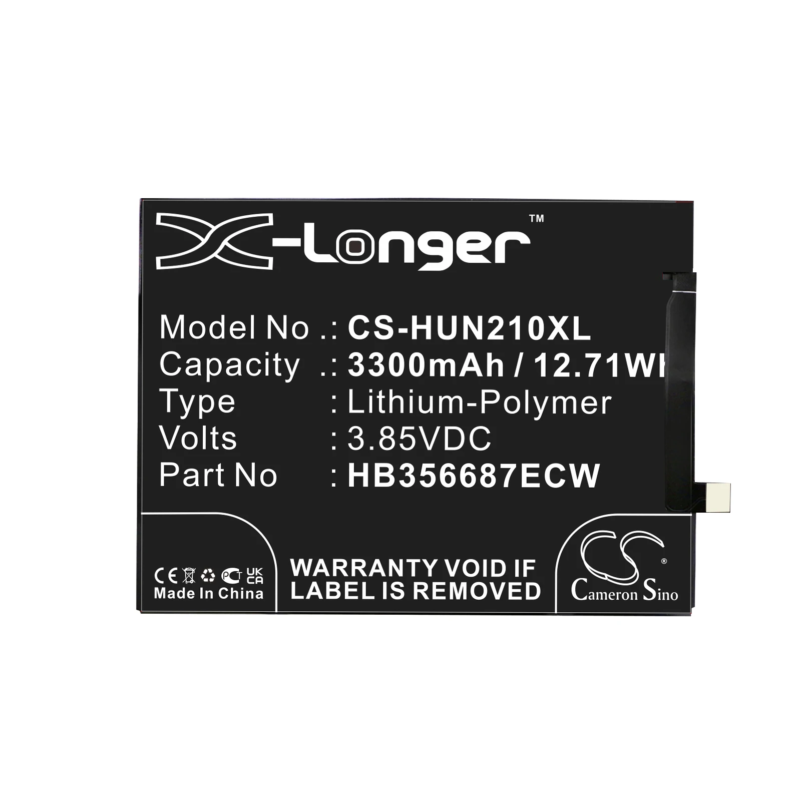 

Li-Polymer Mobile, SmartPhone Battery for Huawei,3.85v,3300mAh,Nova 2 Plus BAC-AL00 Honor 7X BND-L24 INE-LX1 Honor 9i 2018