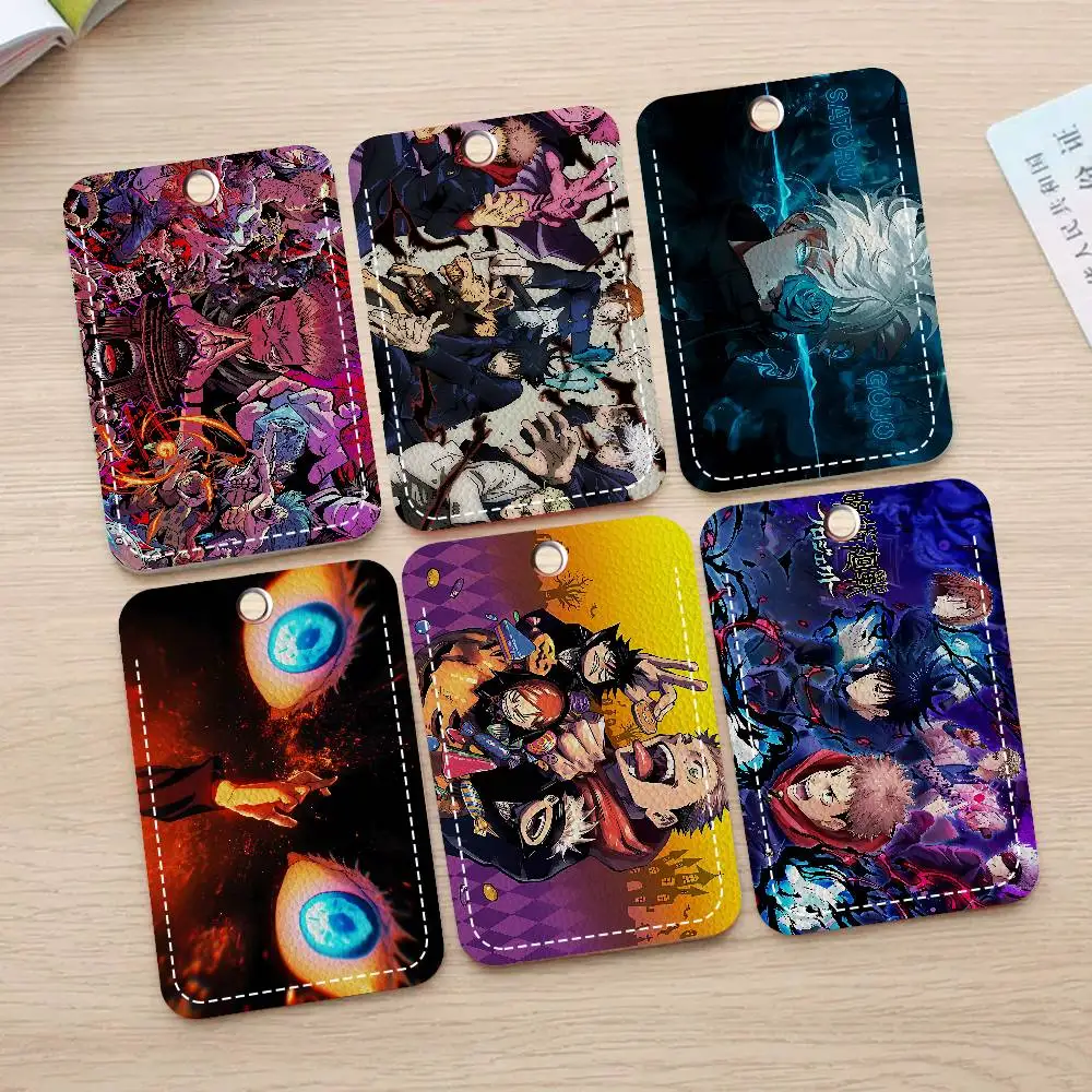 J-Jujutsu K-Kaisen شارة حامل المفاتيح للبنك الأعمال حامل بطاقة العمل بطاقة الطالب واقية بطاقة الحافلة #1