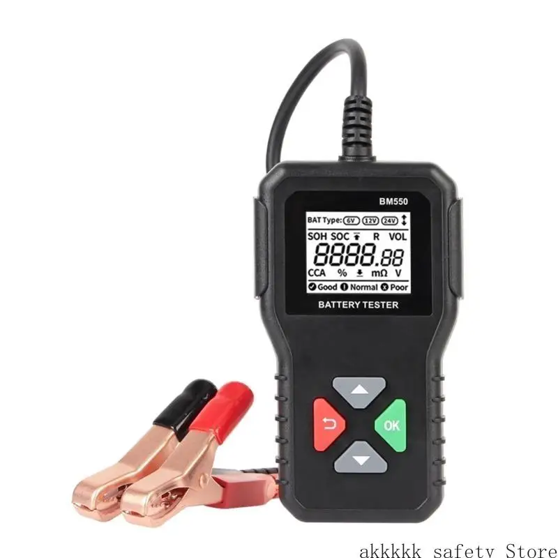 

XXFF Cranking Charging CircutsTester Battery Motorcycles Truck Trailer BM550