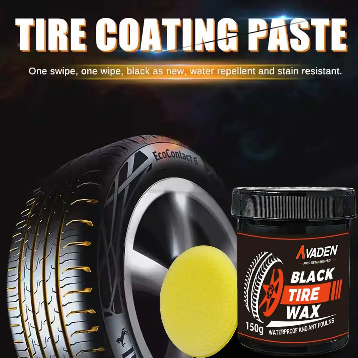 MultiShield Tire & Plastic Restorer Paste - Deep Crack Repair & UV Guard, Waterproof Formula for All-Season Use (150G Eco Kit)