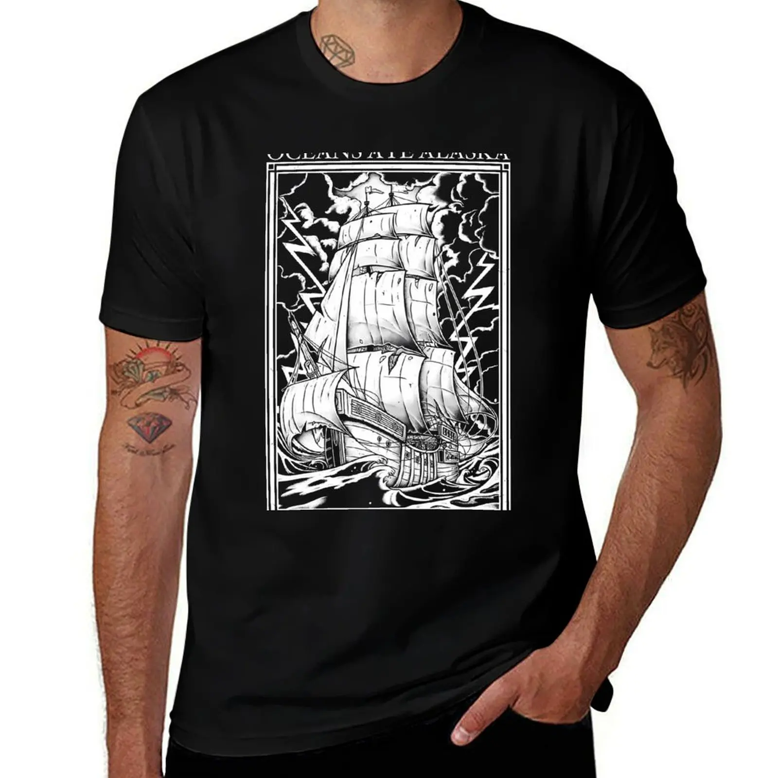 Oceans Ate Alaska - Ghostship T-Shirt new edition oversizeds mens graphic t-shirts funny