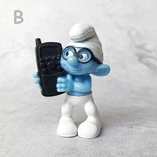 Jakks Smurfing Gargamel Smurfettes Papa Smurfes Action Figures Cartoon Blue Elf Model Toy Collectible Ornaments Children\'s Gifts