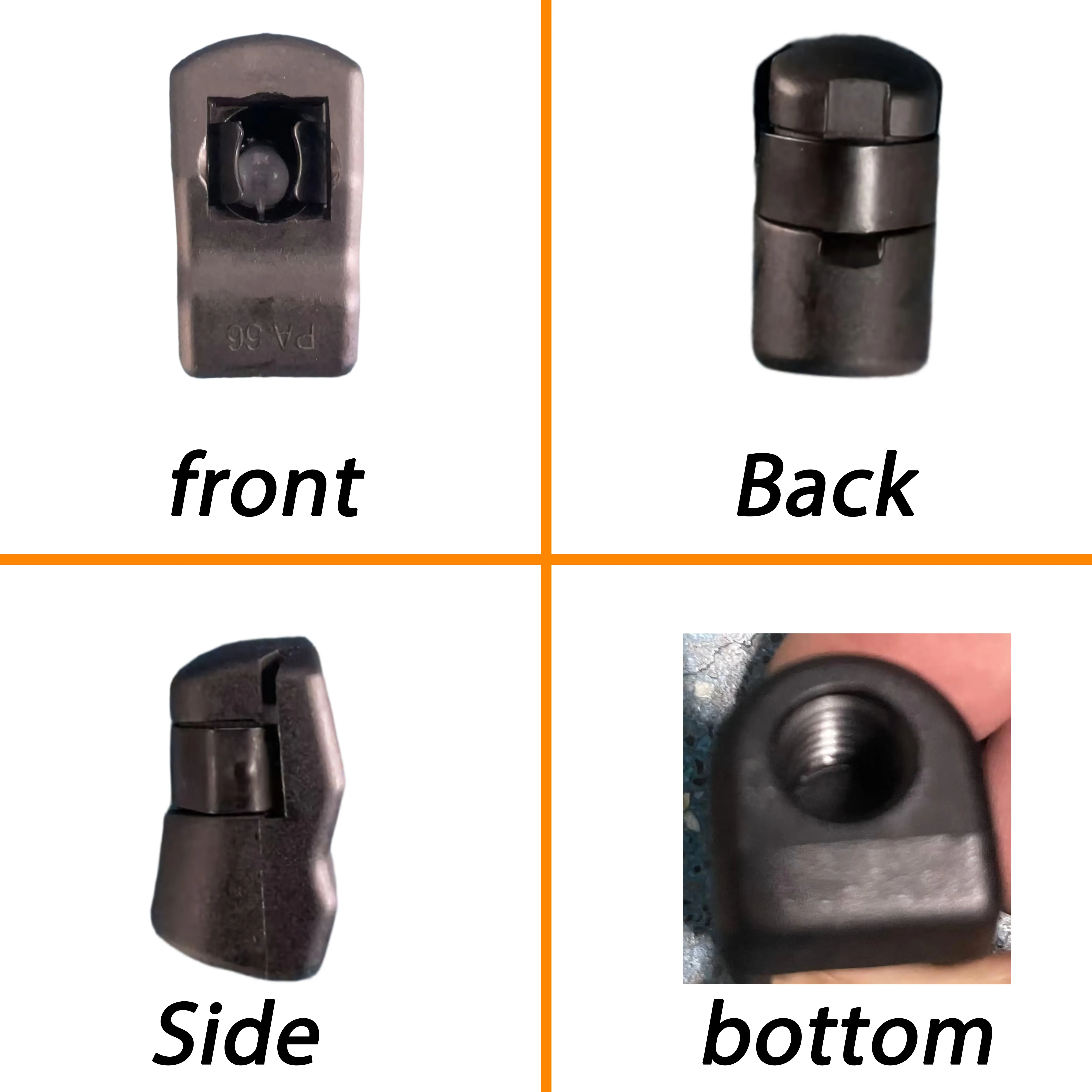 2Pcs M8 Female Thread Accessories Car Gas Spring Lift Supports Damper Replacement Fixed End Fitting Connectors