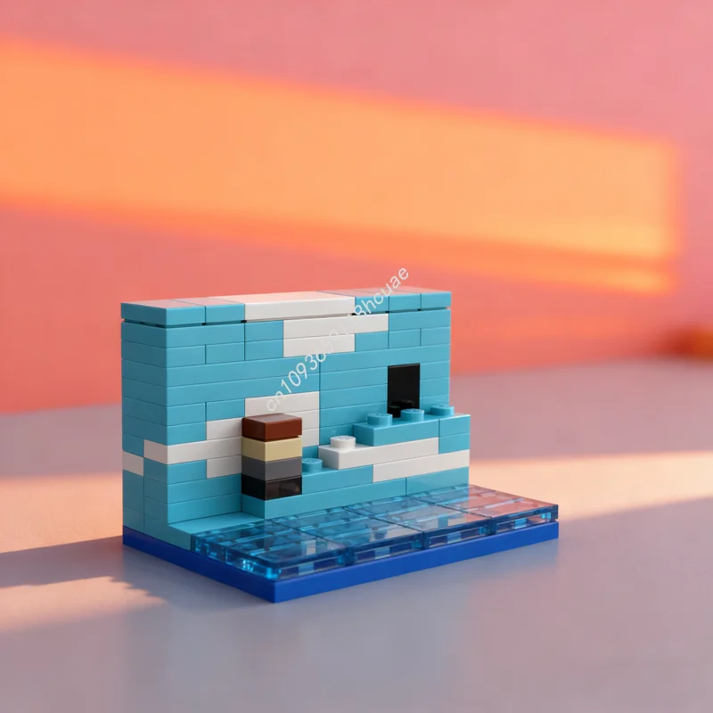 

93pcs MOC The Truman Show Micro Movie Scenes Model Building Blocks Christmas Gift Architecture Assemble Toys Idea Education Kids