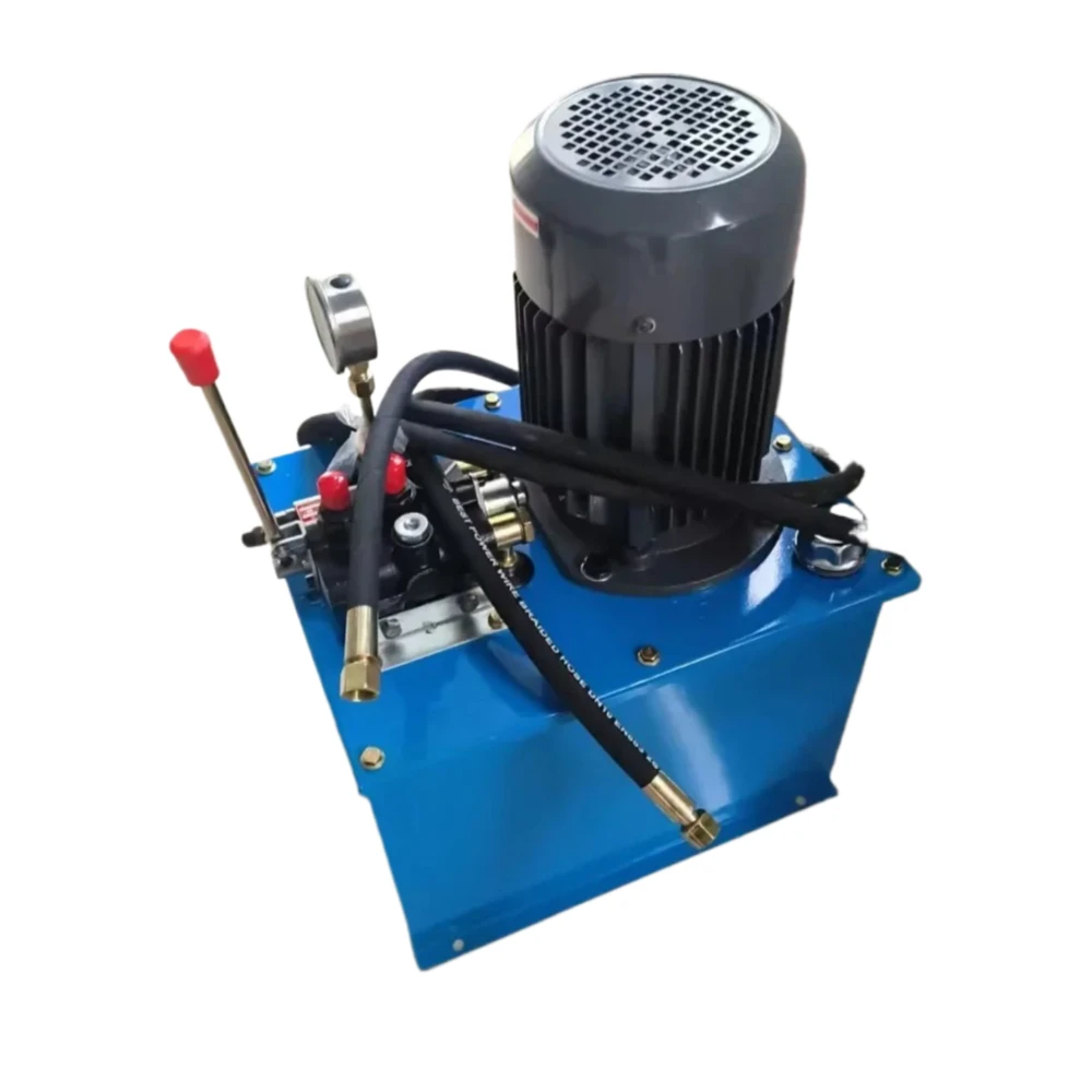 نظام الأسطوانة الهيدروليكية تجميع كامل مع صمام يدوي ومضخة تروس للآلات الصناعية