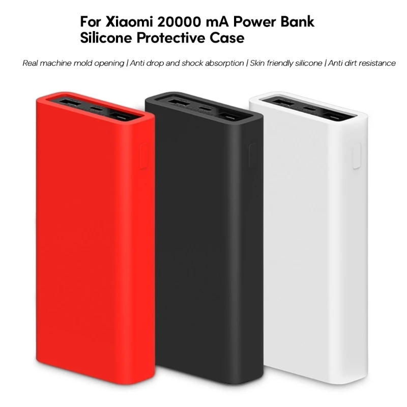 Durable Silicone Case for 20000mAh Power Bank Portable Holder Protect Your Device from Drops and Scratches Protector Dropship