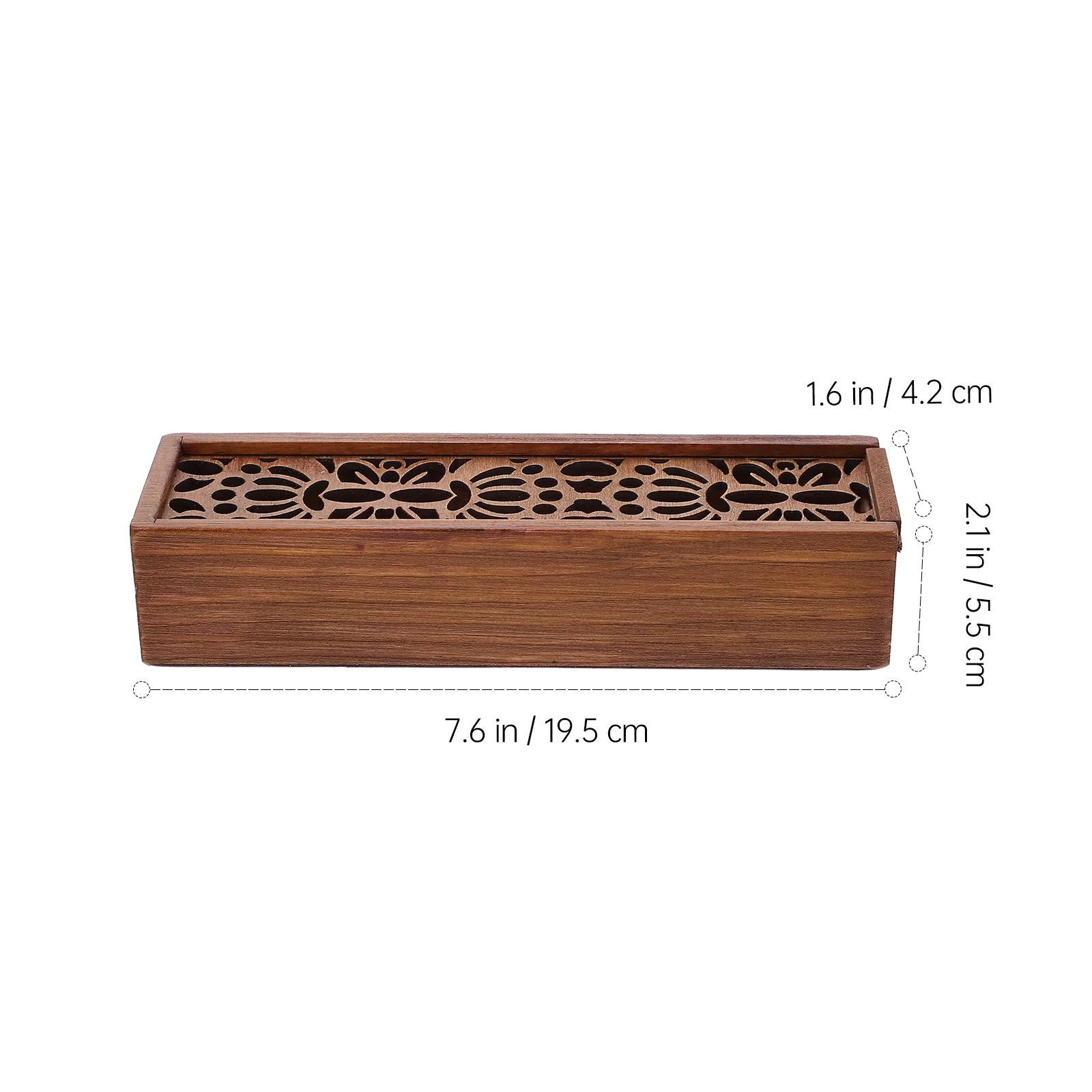 

1Pcs Wooden Pen Box Wear Resistant Multifunctional Stationery Container Convenient Pen Storage Box for Students Home Office