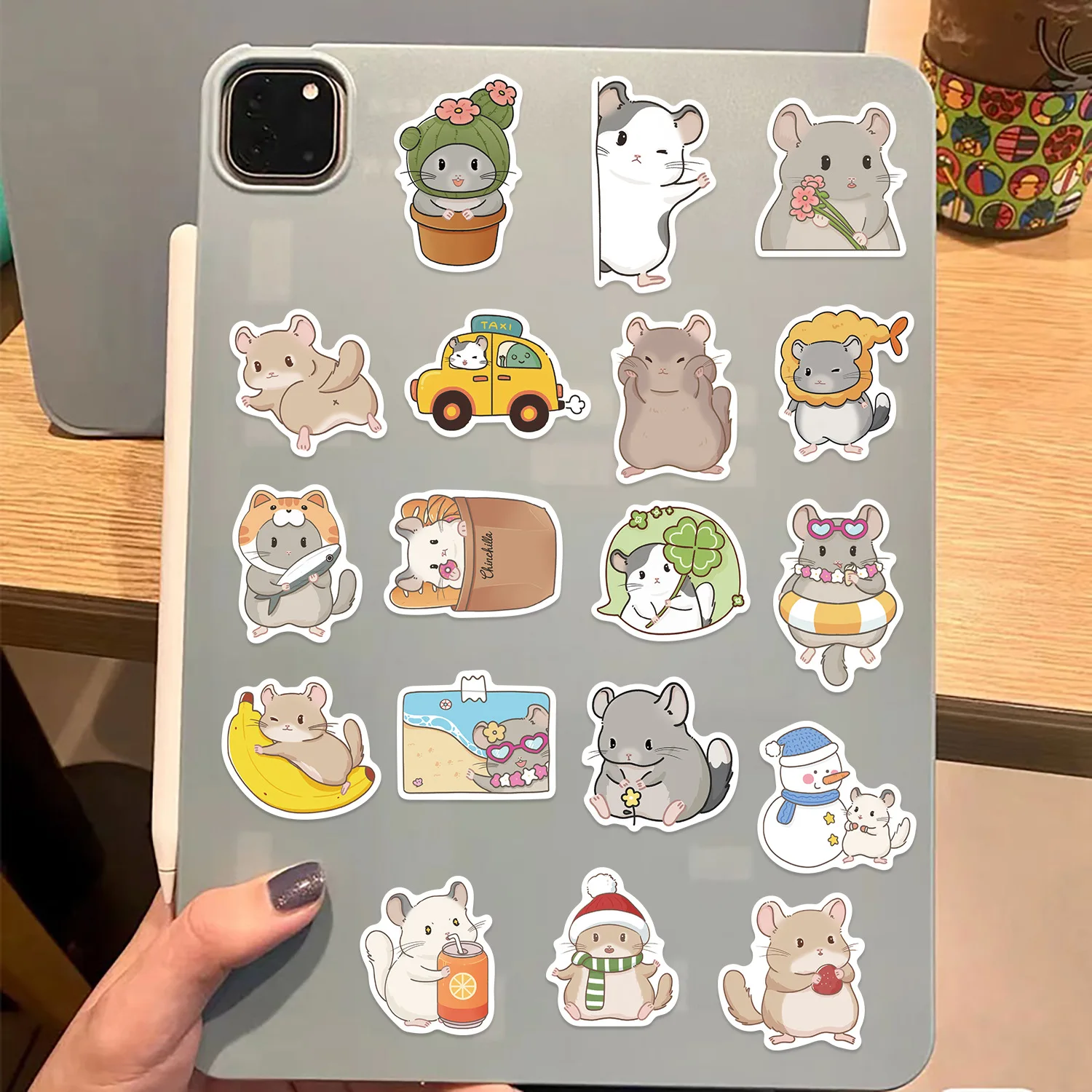 10/30/50PCS Cartoon Leuke Chinchilla Grappige Graffiti Sticker Decoratie Laptop Telefoon Case Gitaar Waterdichte Sticker Kinderen speelgoed Gift