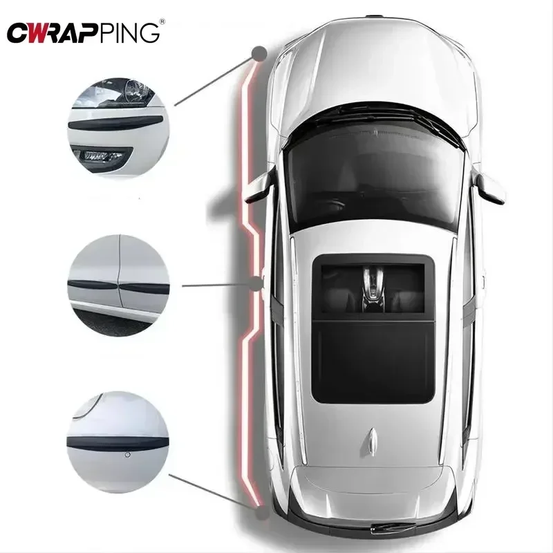 14x1.7 سنتيمتر العالمي الجبهة المصد الخلفي ركن معدات الحماية سيارة المضادة للتصادم حماية الديكور قطاع اكسسوارات السيارات جديد